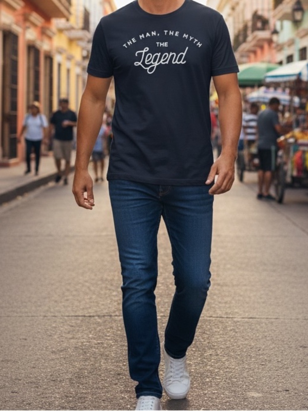 The Man The Myth The Legend Short-Sleeve Graphic Tee l